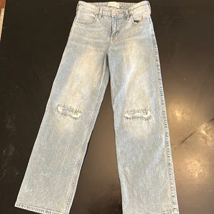 Baggy high rise, wide leg, jeans